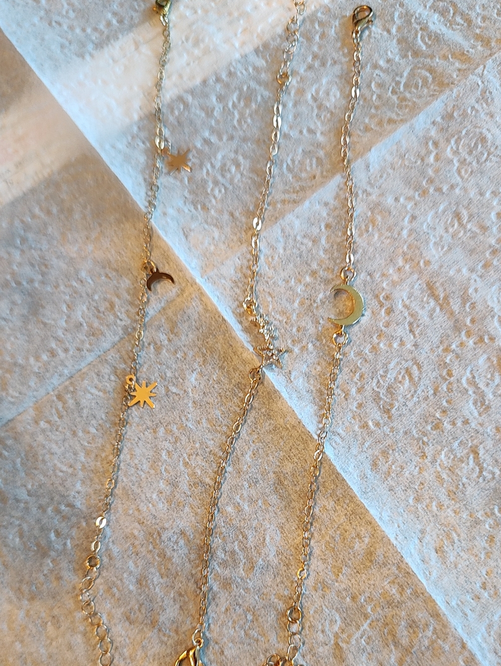 Gold Moon & Star Layered Bracelets - Women Jewelry